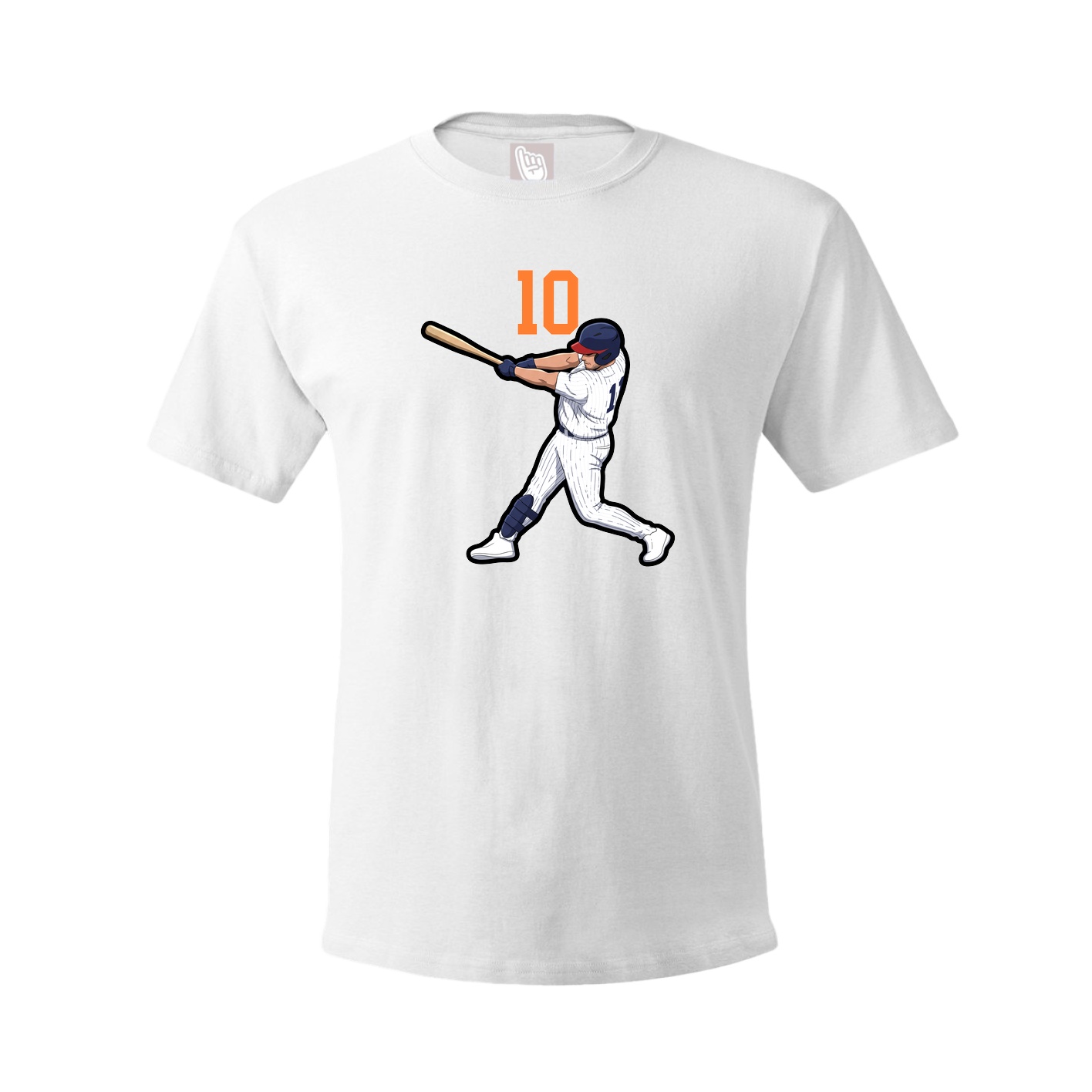 Youth Tee — Number Top in White