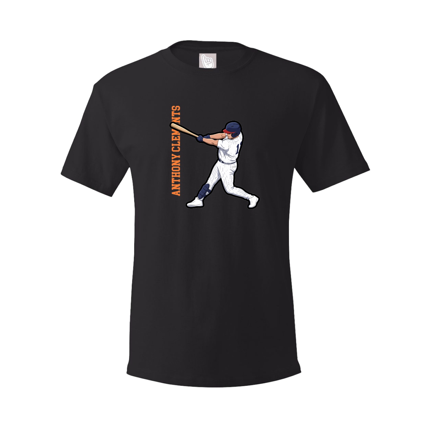 Tee — Name Vertical in Black