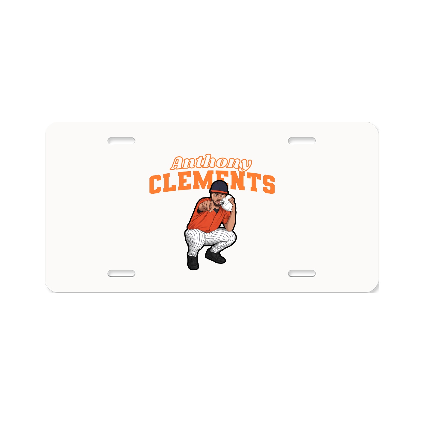 License Plate — Name Arch in Classic
