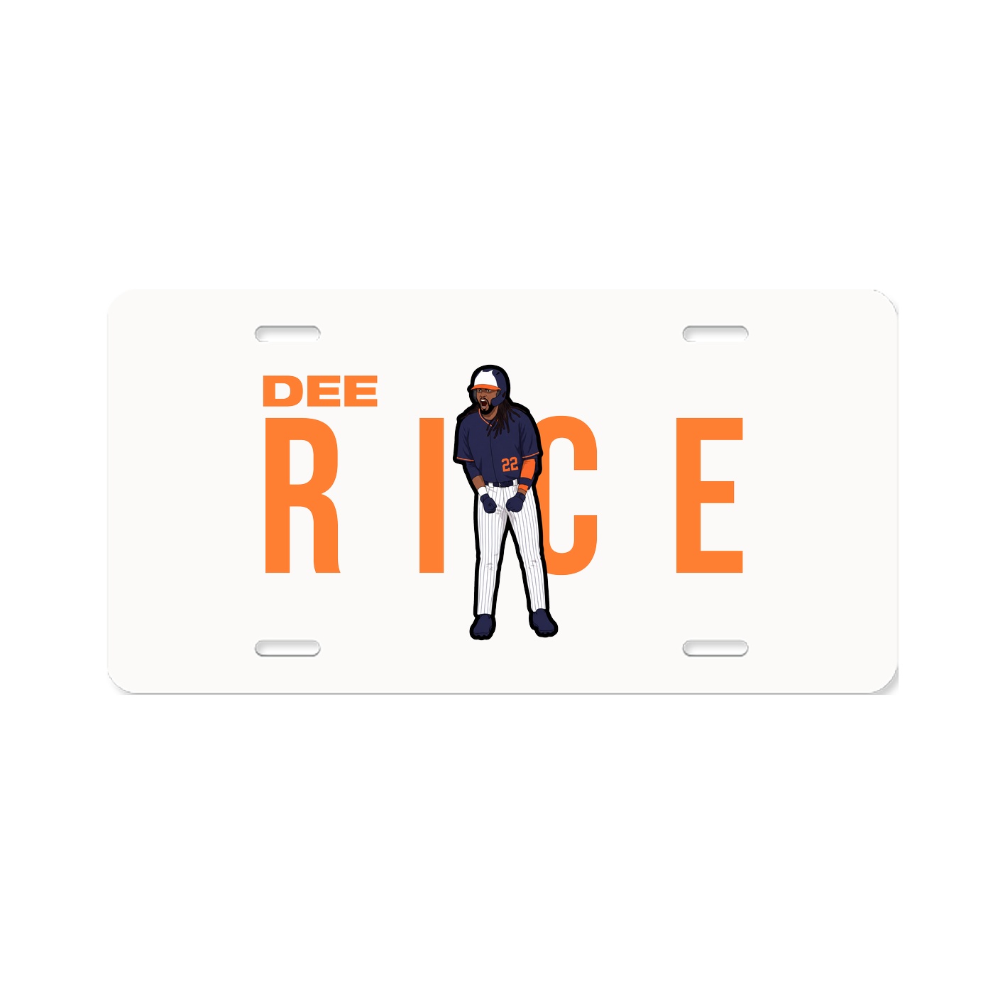 License Plate — Player Name in Classic