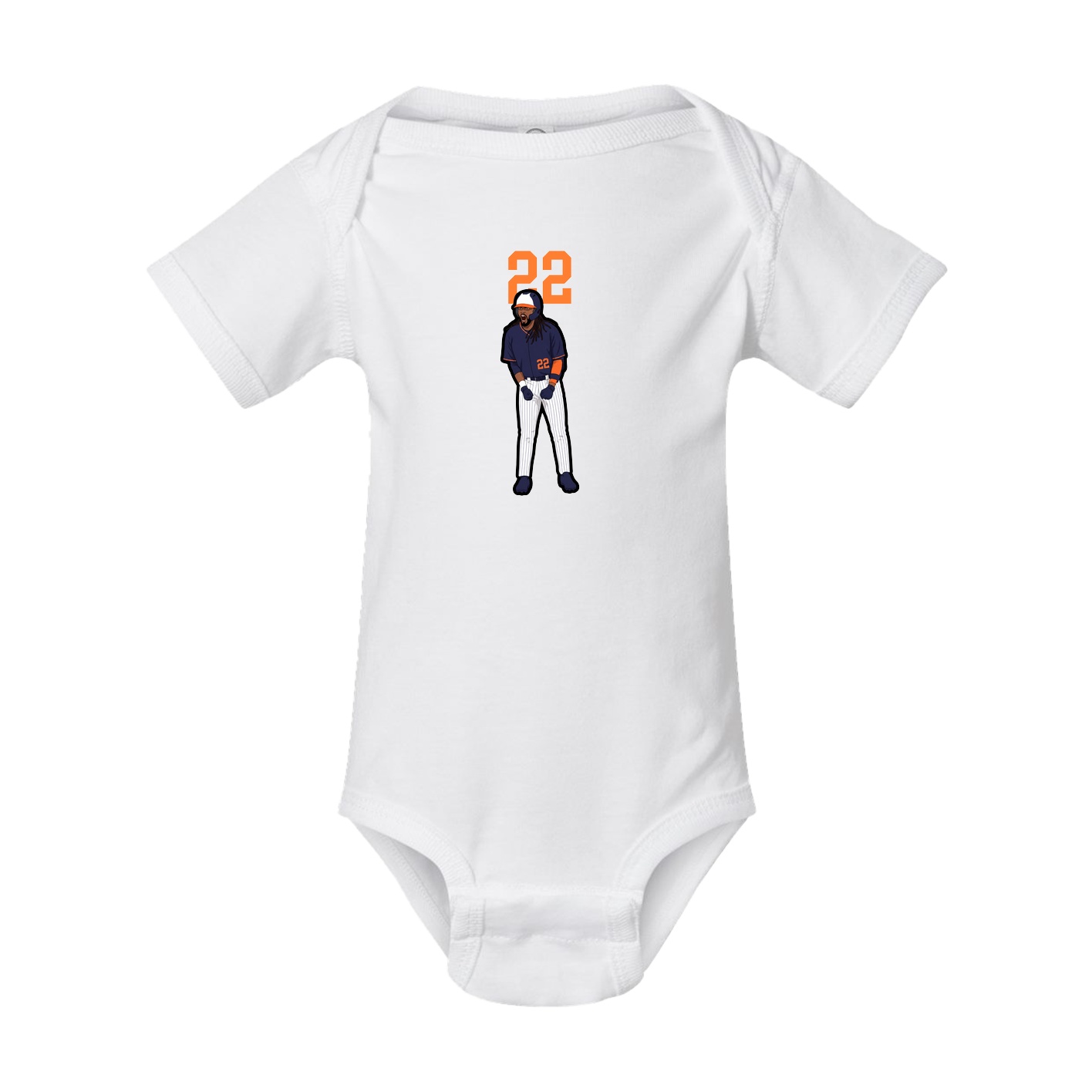 Baby Onesie — Number Top in White