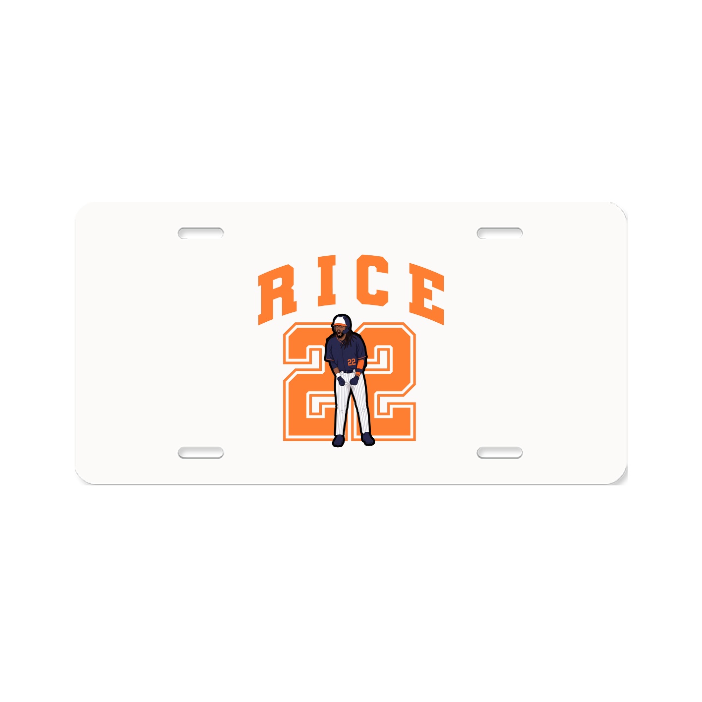 License Plate — Number in Classic