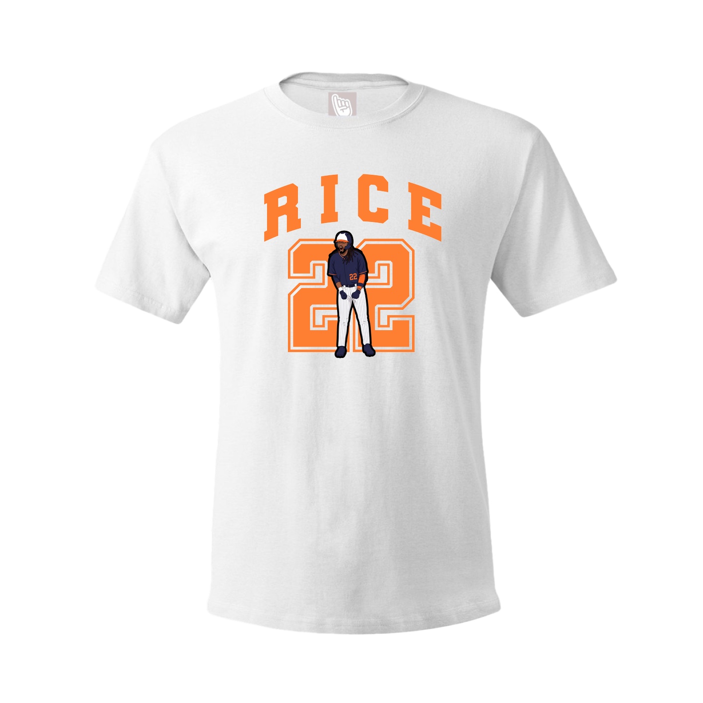 Youth Tee — Number in White
