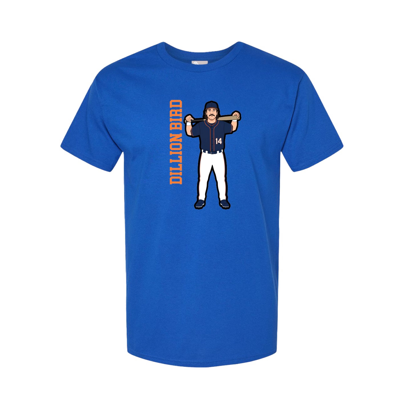 Tee — Name Vertical in Royal