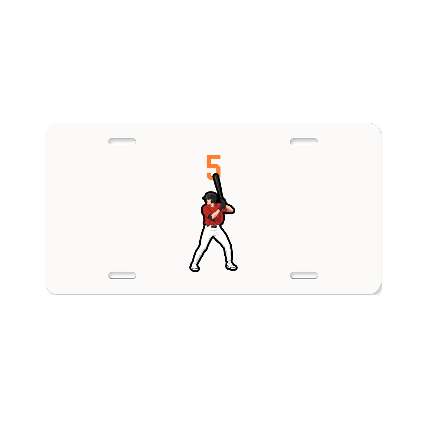 License Plate — Number Top in Classic