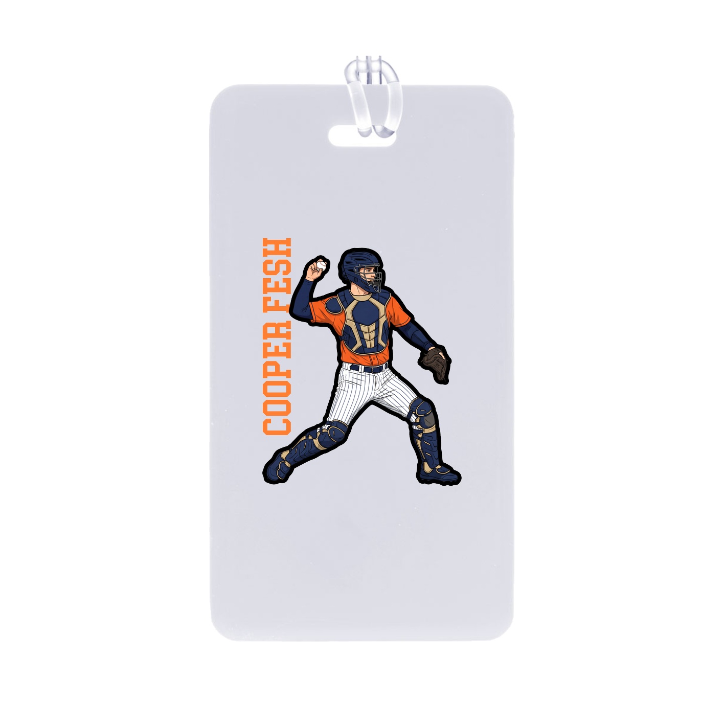 Bag Tag — Name Vertical in Classic