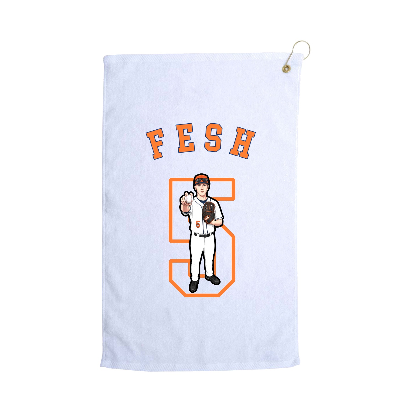 Golf Towel — Shirsey Arch in White
