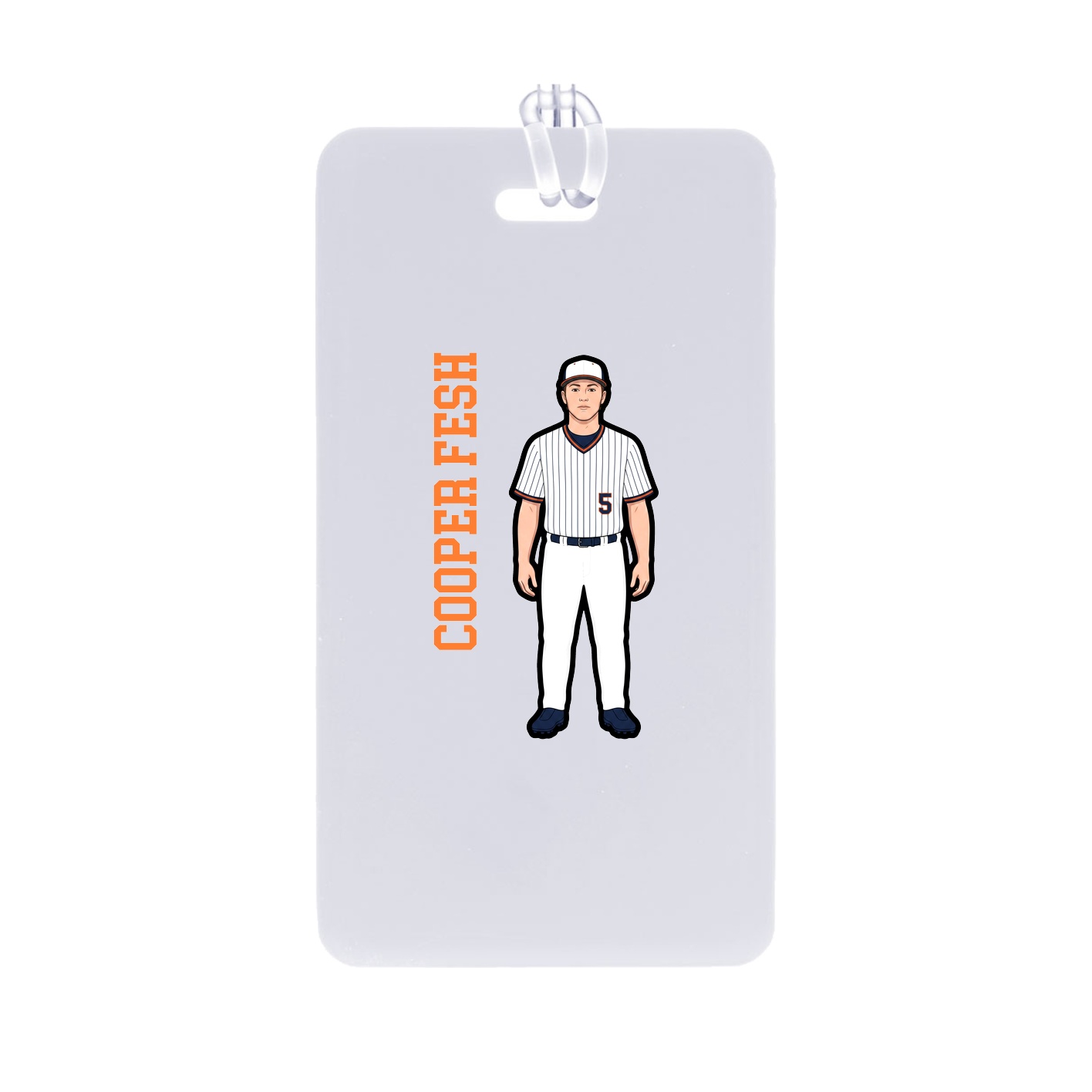 Bag Tag — Name Vertical in Classic