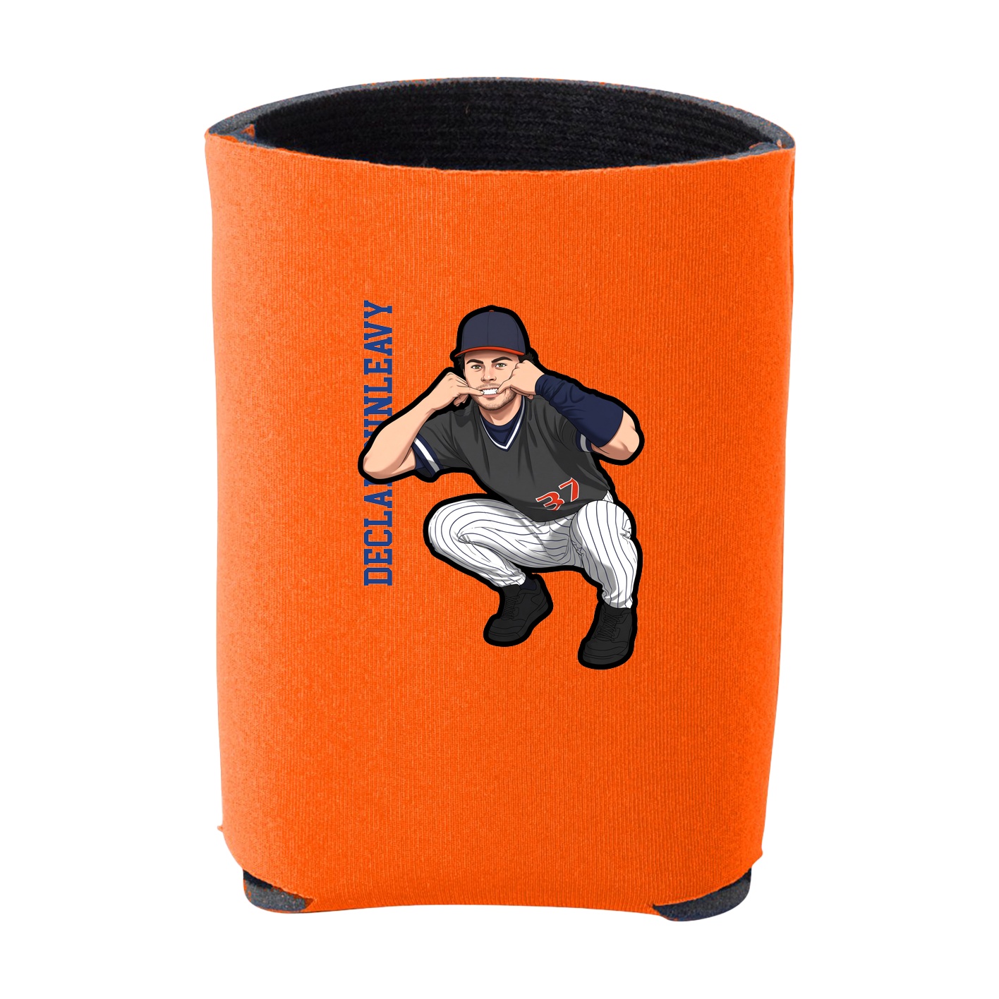 Can Holder — Name Vertical in Orange