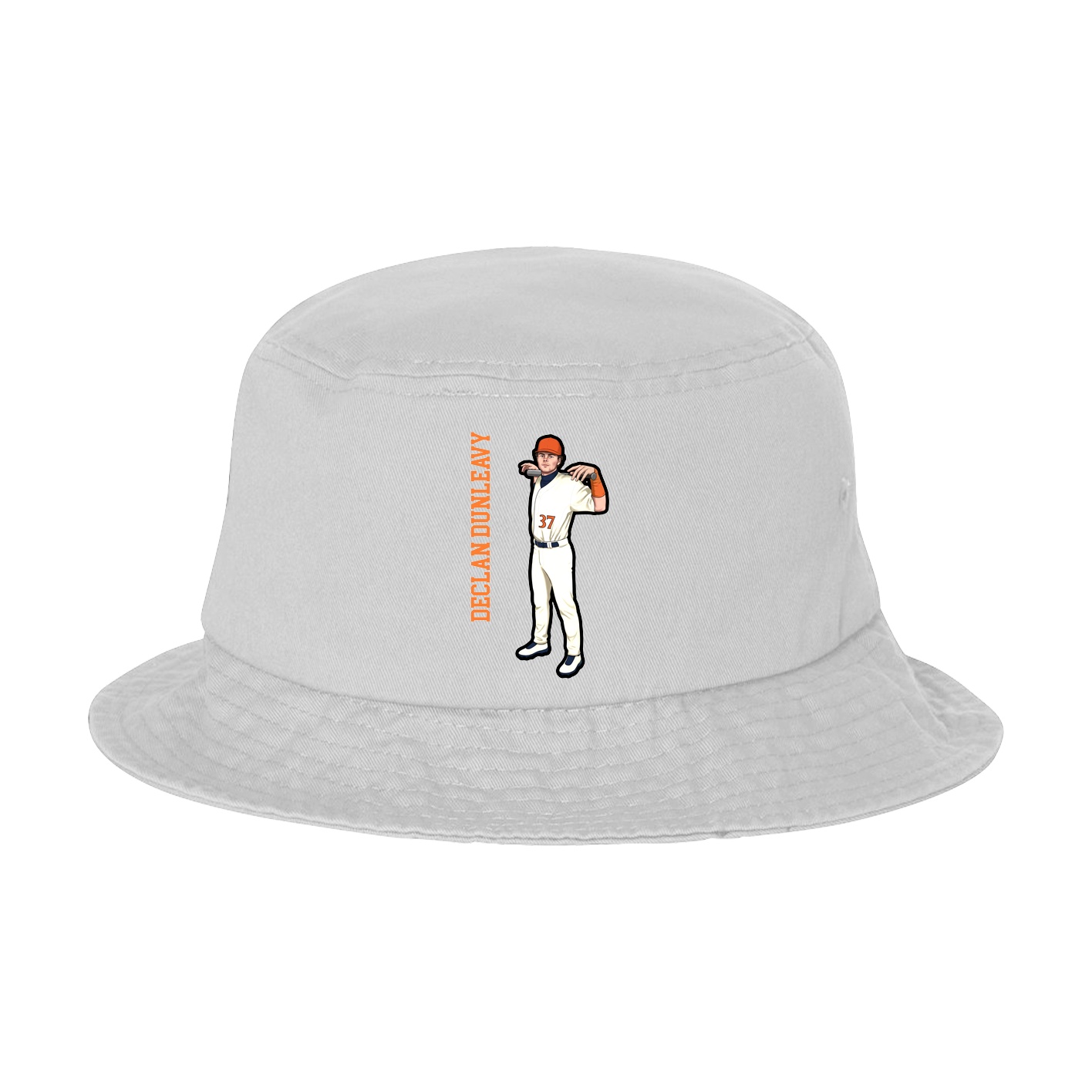 Bucket Cap — Name Vertical in White