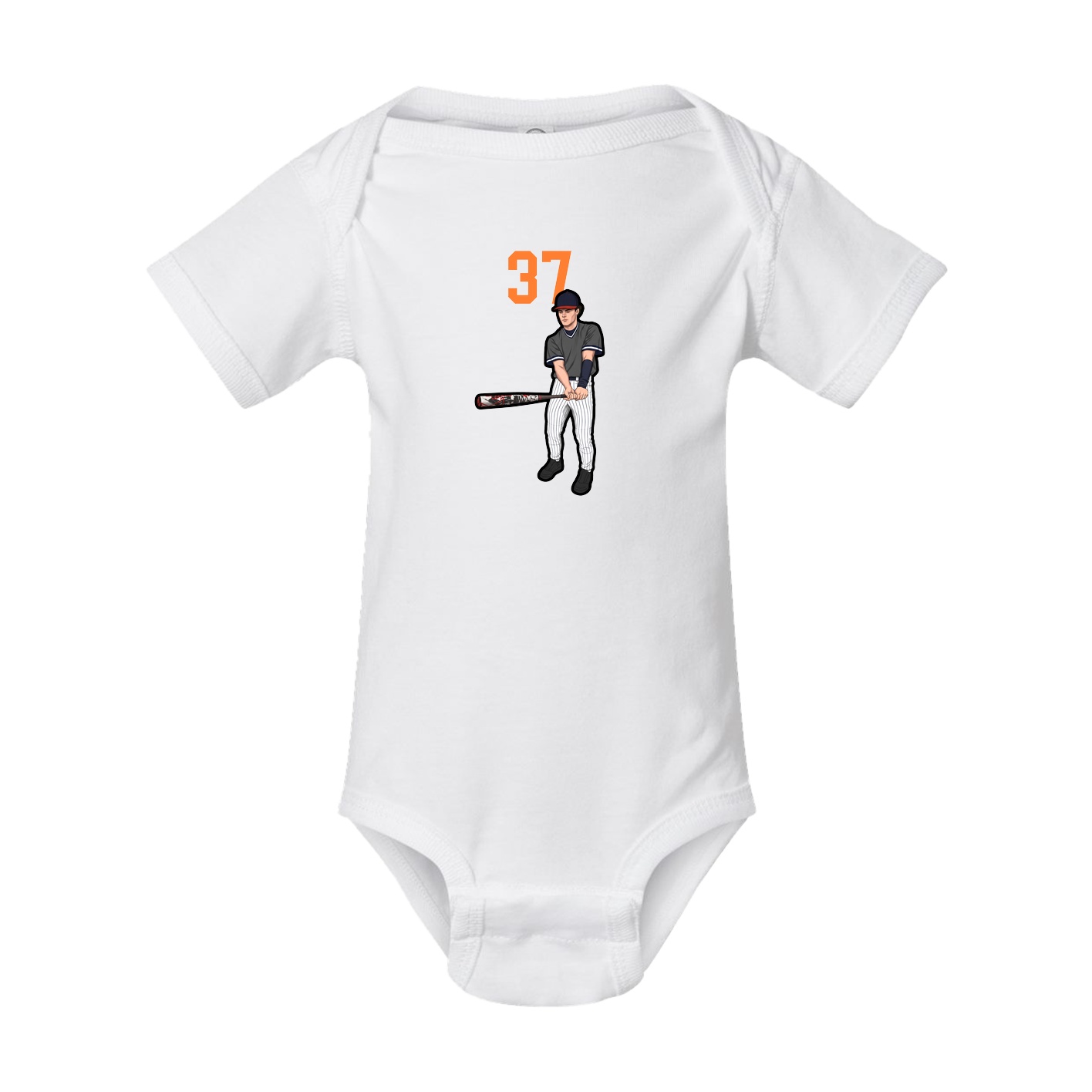 Baby Onesie — Number Top in White