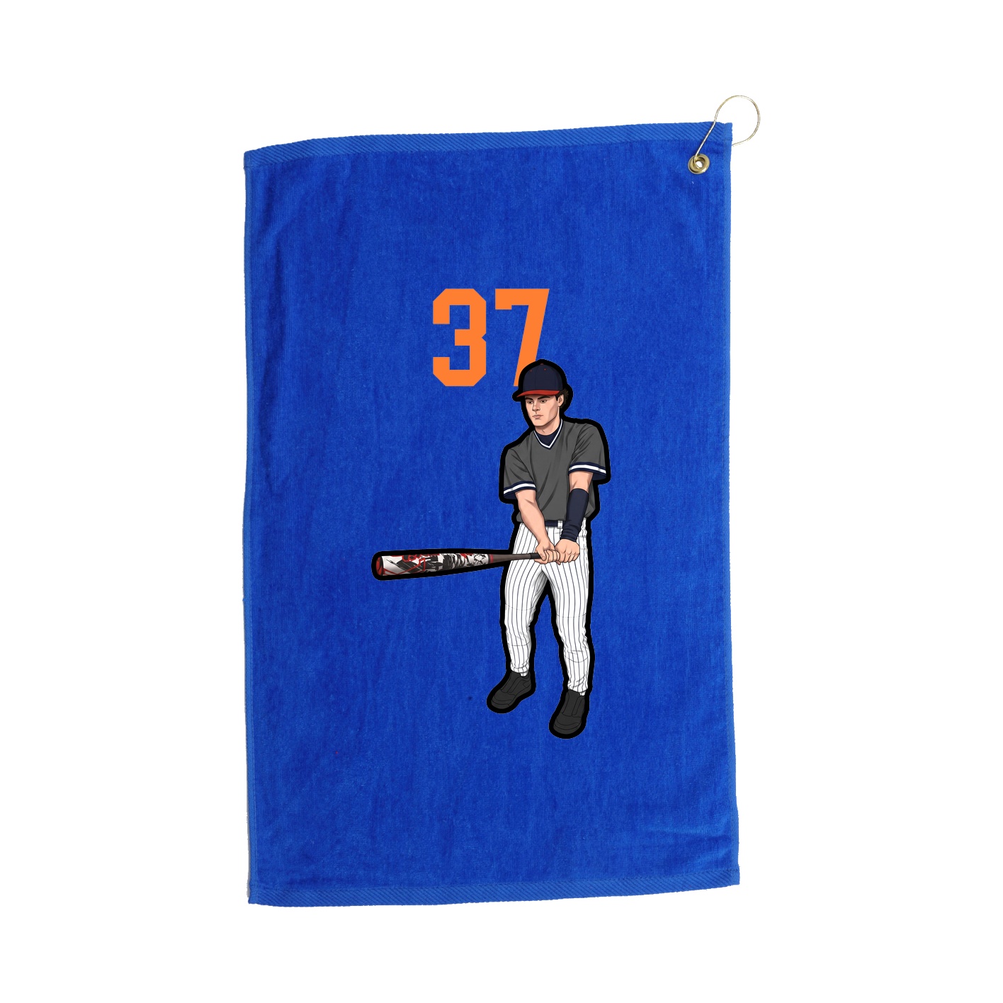 Golf Towel — Number Top in Royal