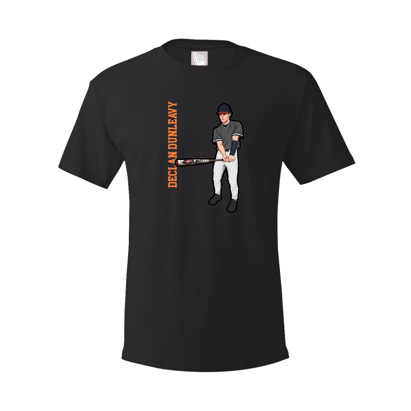 Tee — Name Vertical in Black