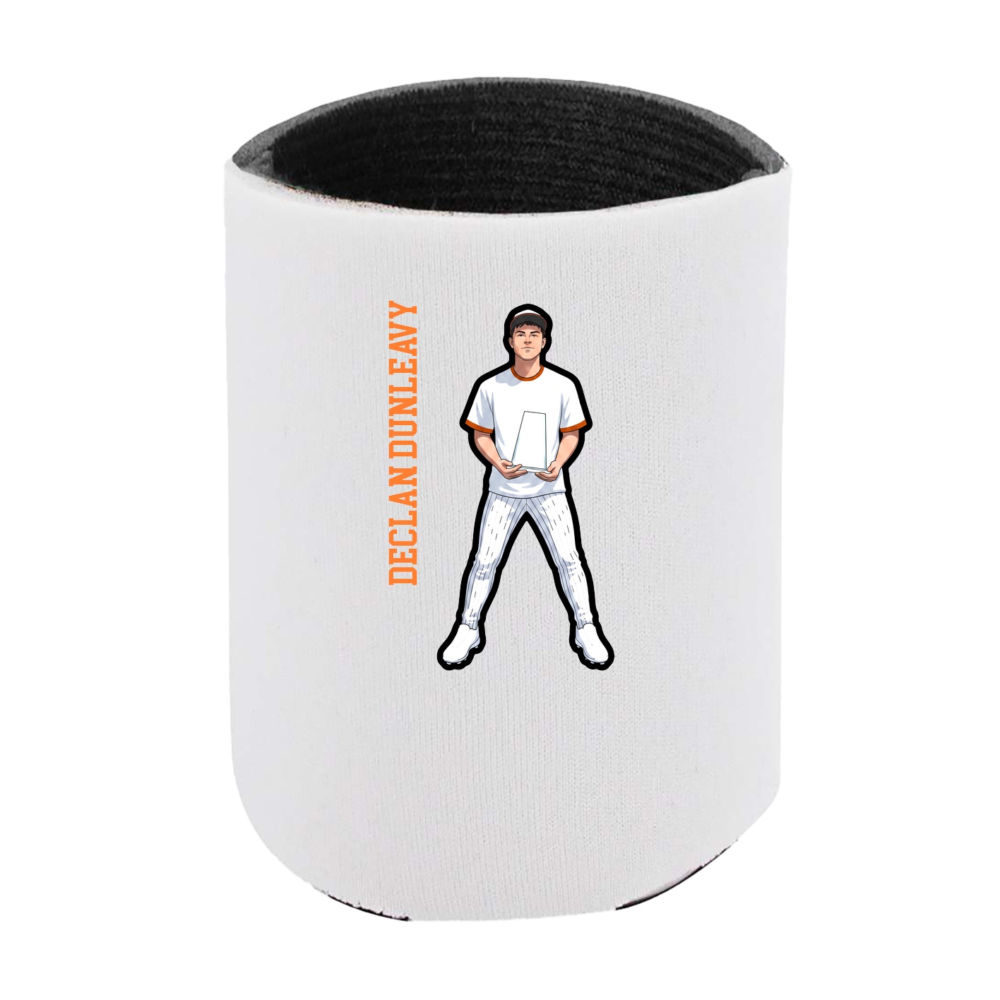 Can Holder — Name Vertical in White
