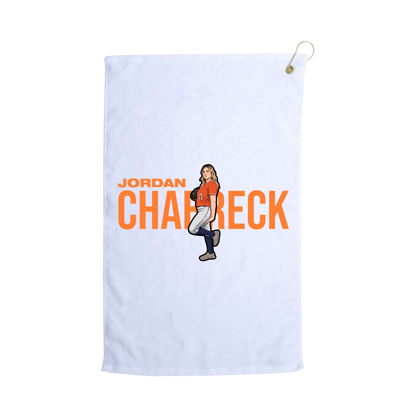 Golf Towel — Player Name in White