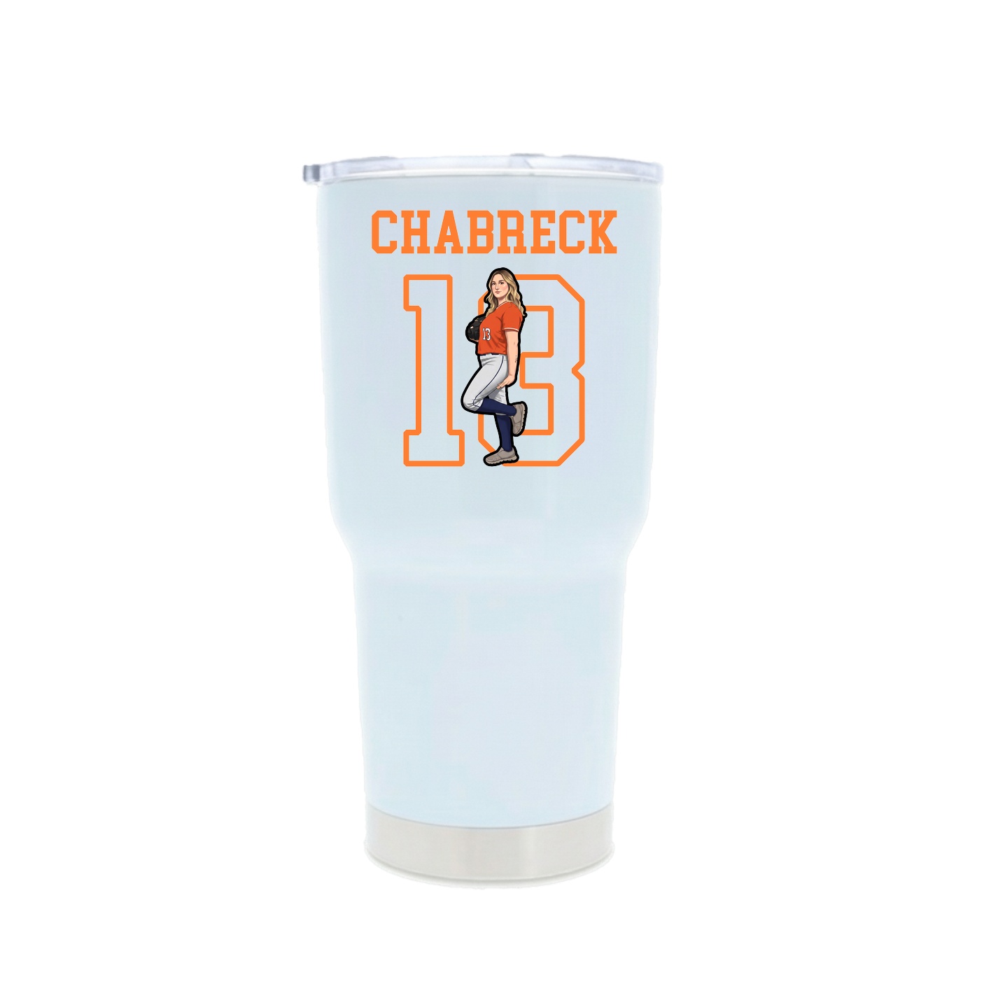 30oz Stainless Steel Tumbler — Shirsey in White