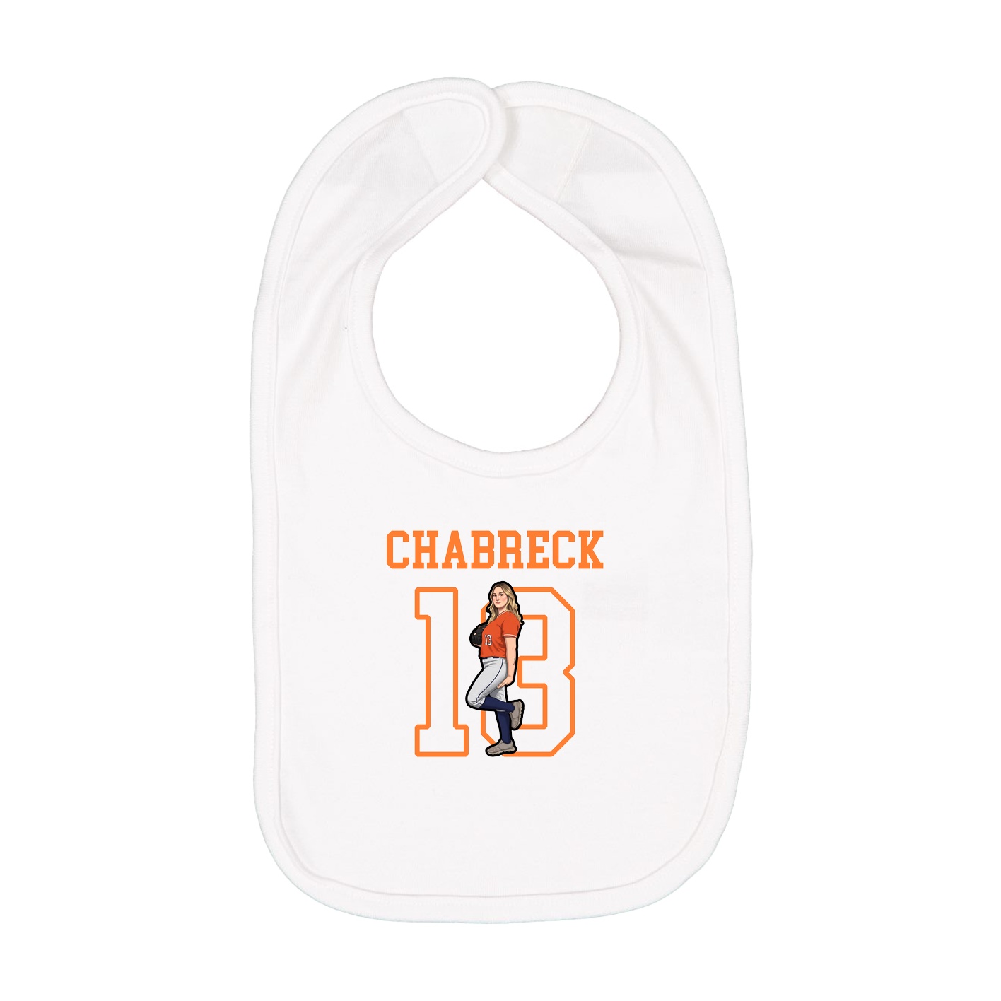 Infant Bib — Shirsey in White
