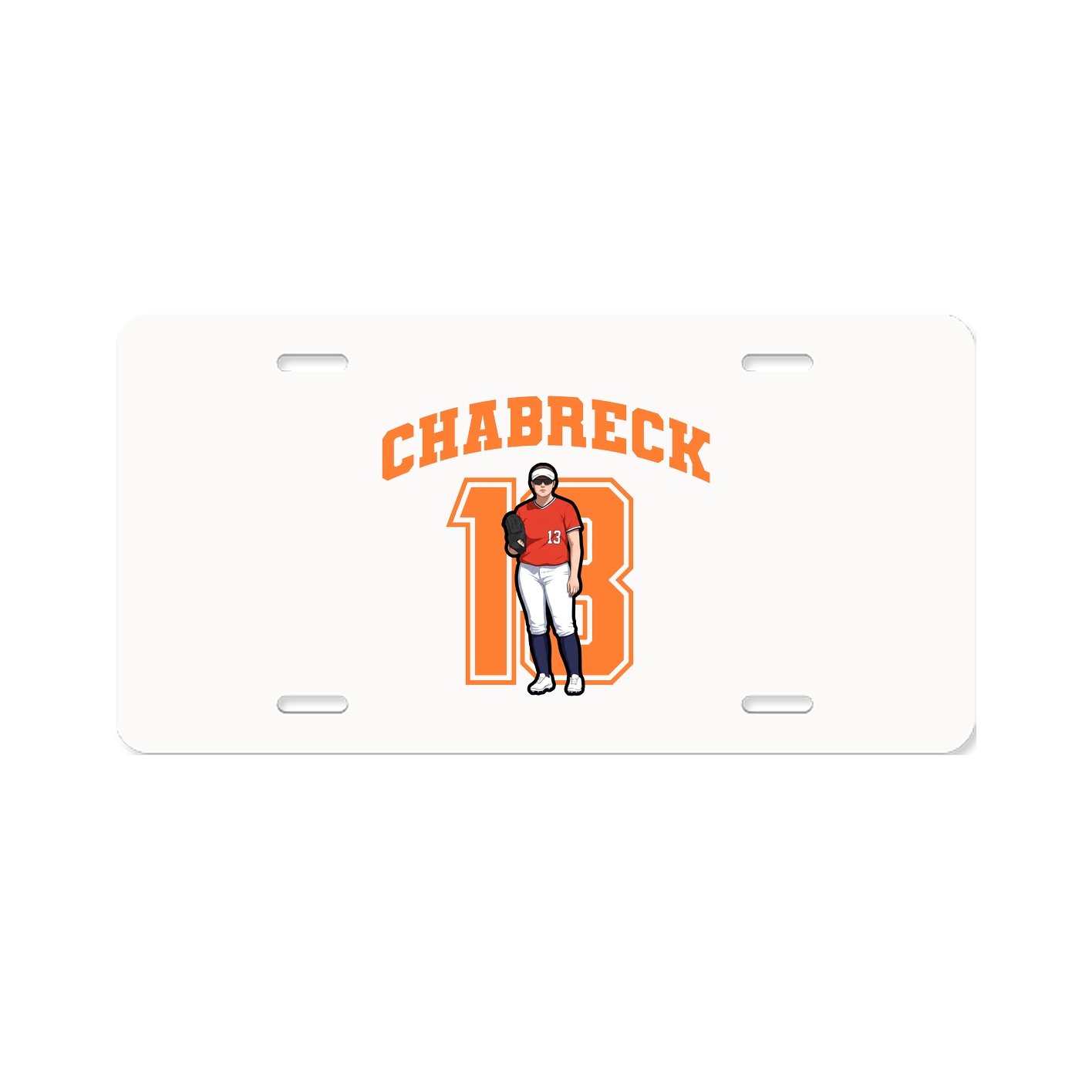 License Plate — Number in Classic