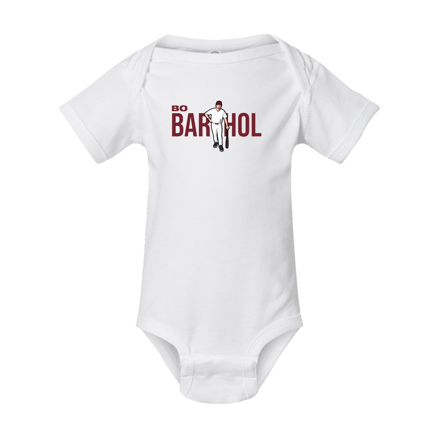 Baby Onesie — Player Name in White