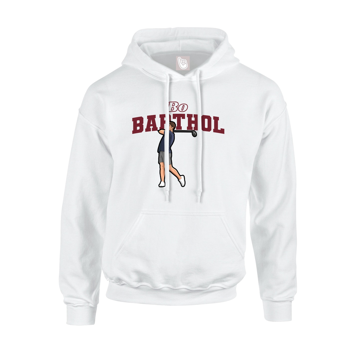 Hoodie — Name Arch in White