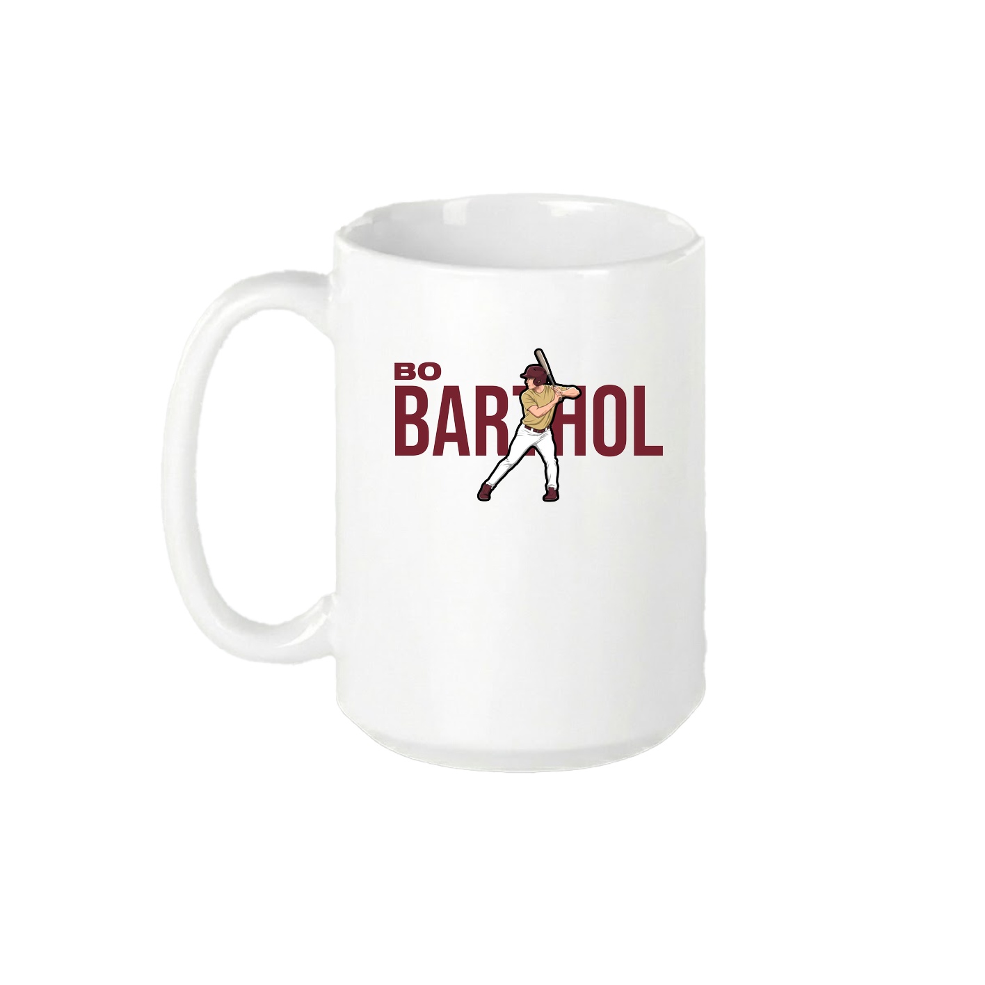 15oz Coffee Mug — Player Name in White