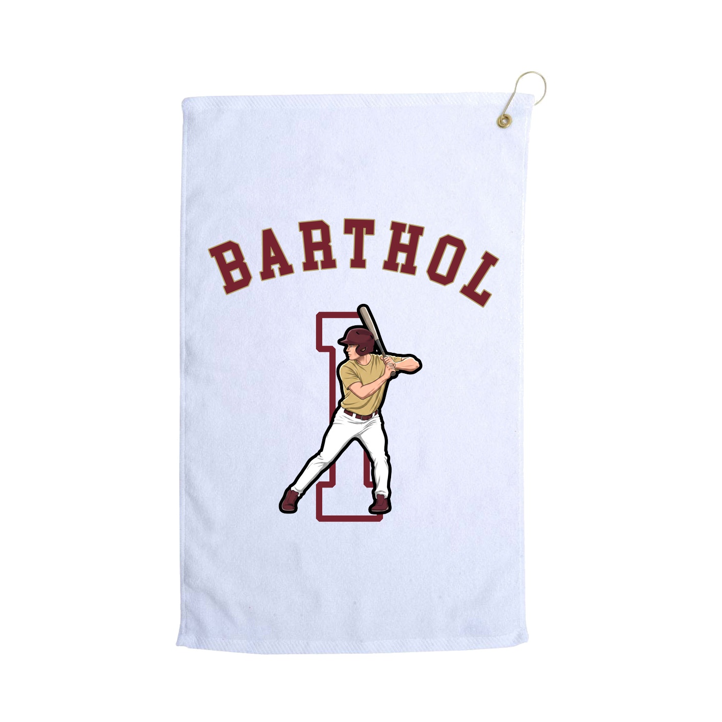 Golf Towel — Shirsey Arch in White