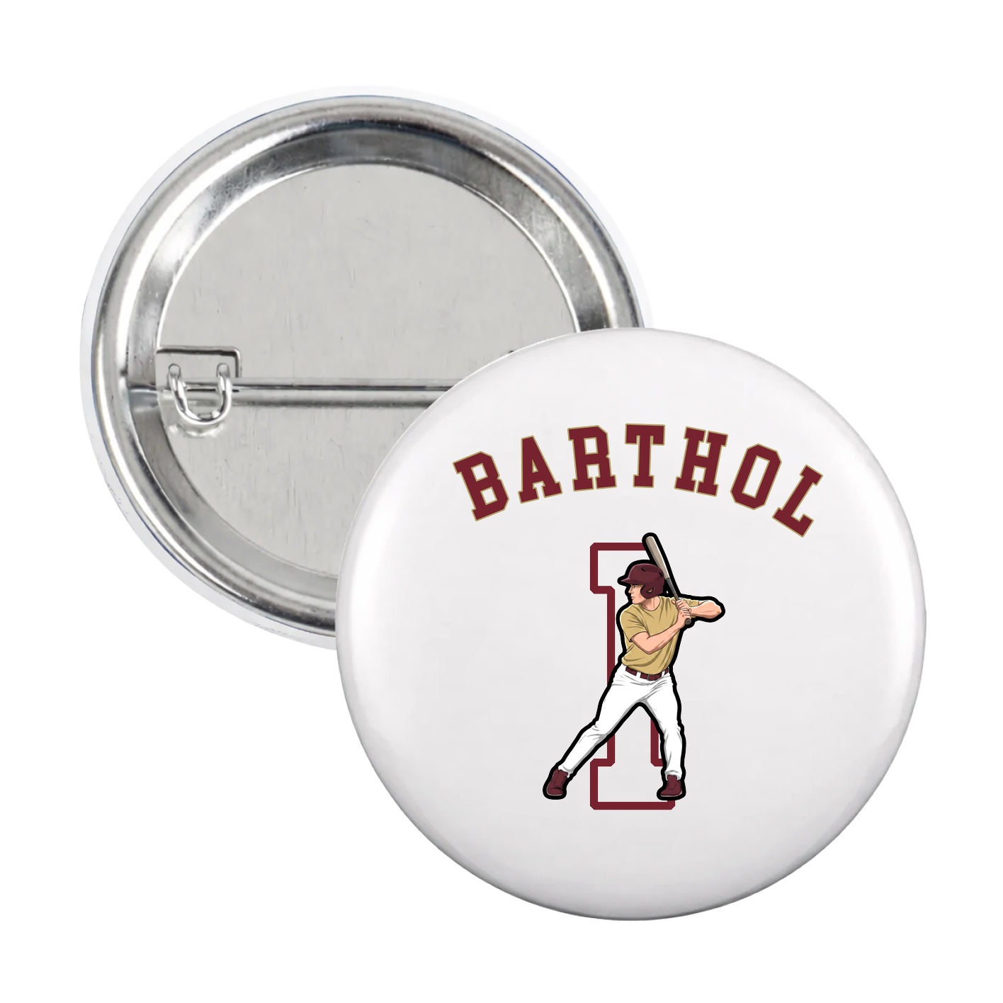 Game Day Button — Shirsey Arch in White