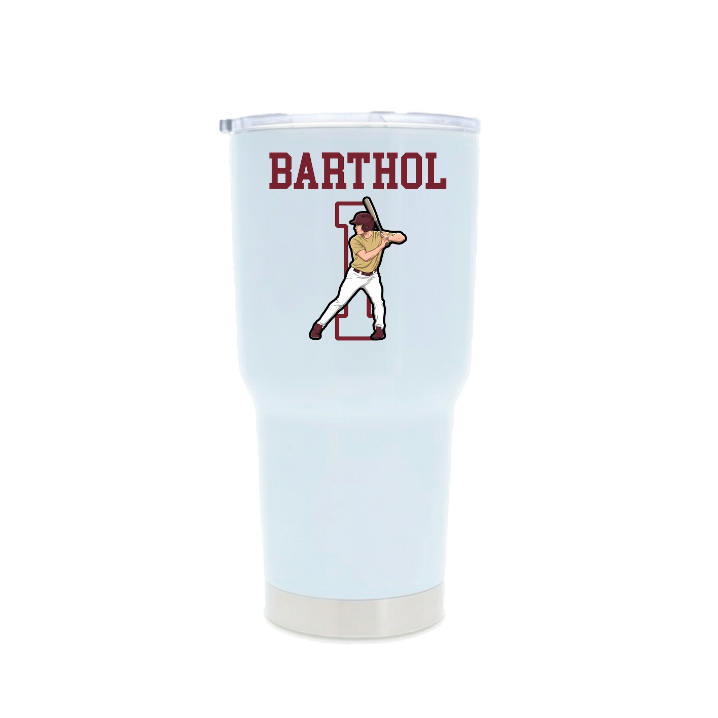 30oz Stainless Steel Tumbler — Shirsey in White