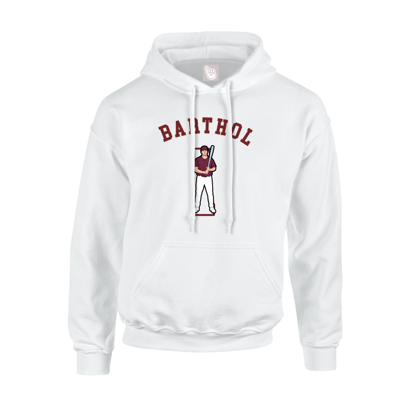 Youth Hoodie — Shirsey Arch in White