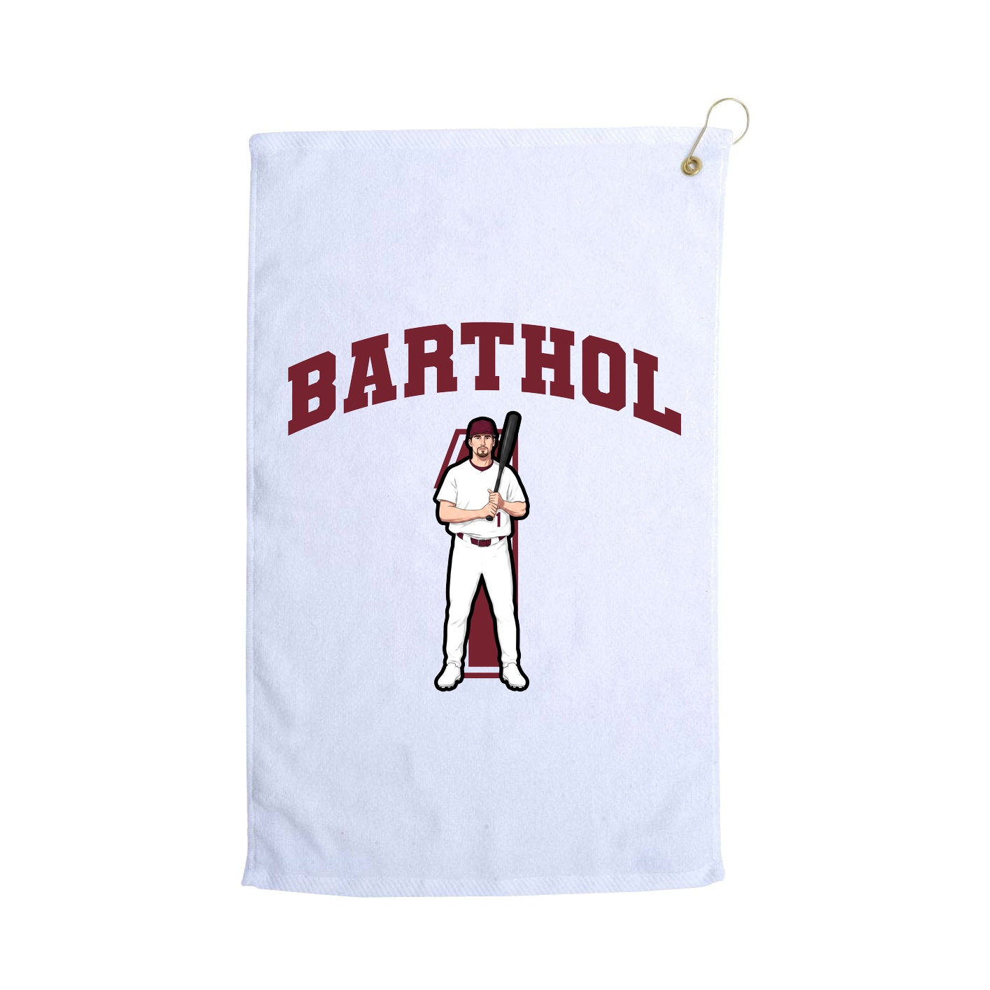 Golf Towel — Number in White