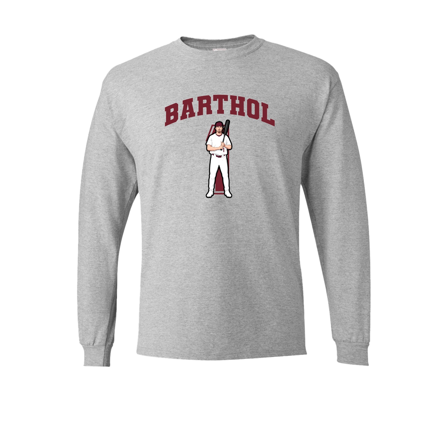 Long Sleeve Tee — Number in Grey