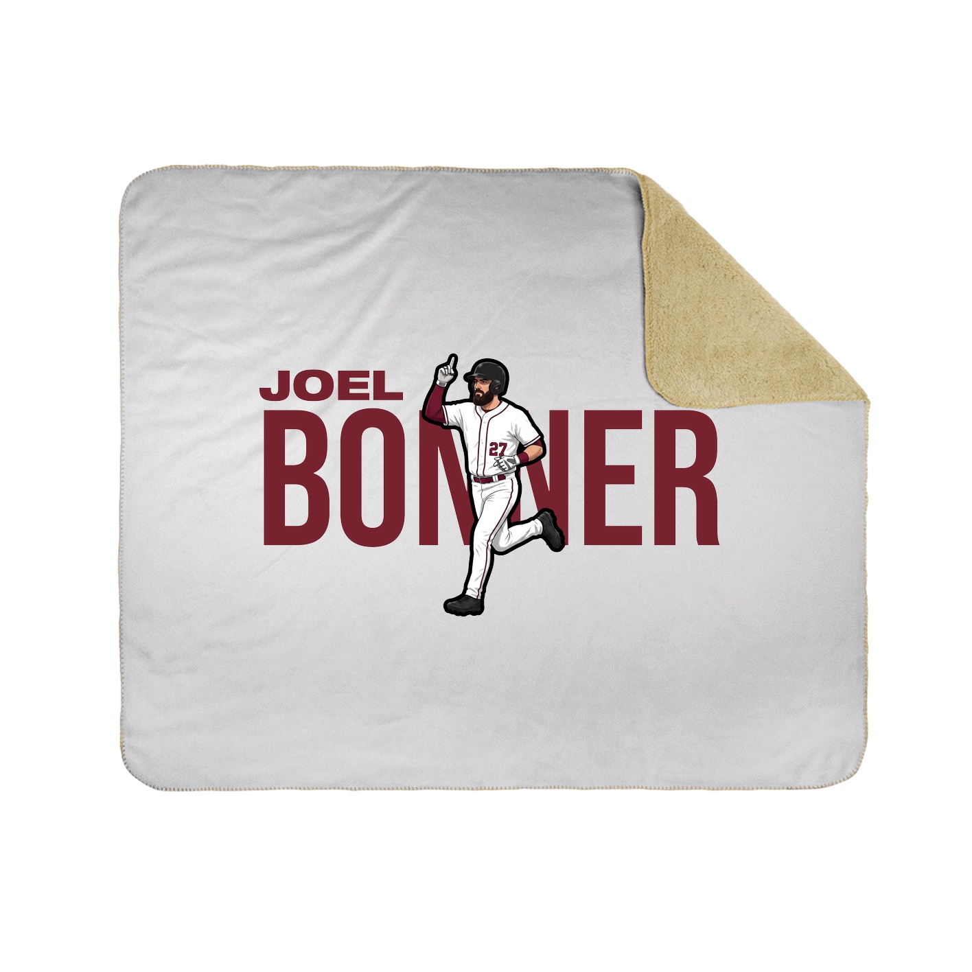 Throw Blanket — Player Name in White