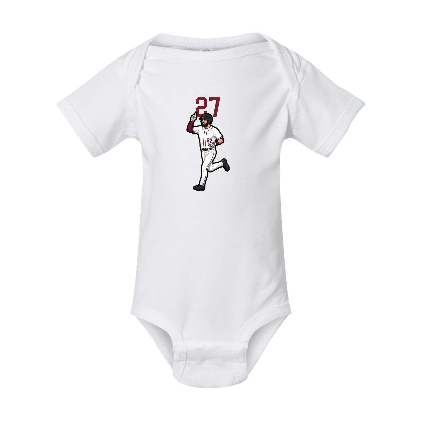 Baby Onesie — Number Top in White