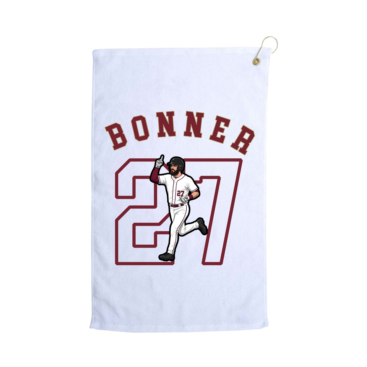 Golf Towel — Shirsey Arch in White
