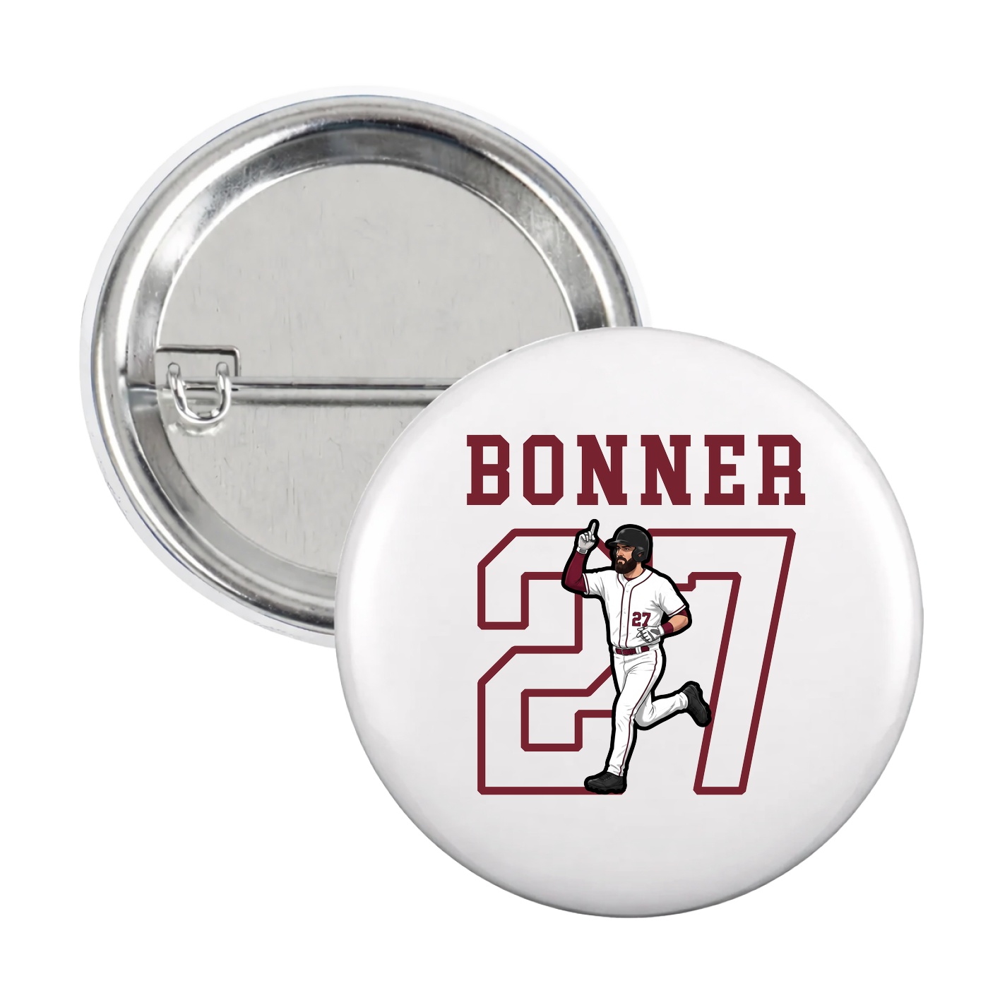 Game Day Button — Shirsey in White