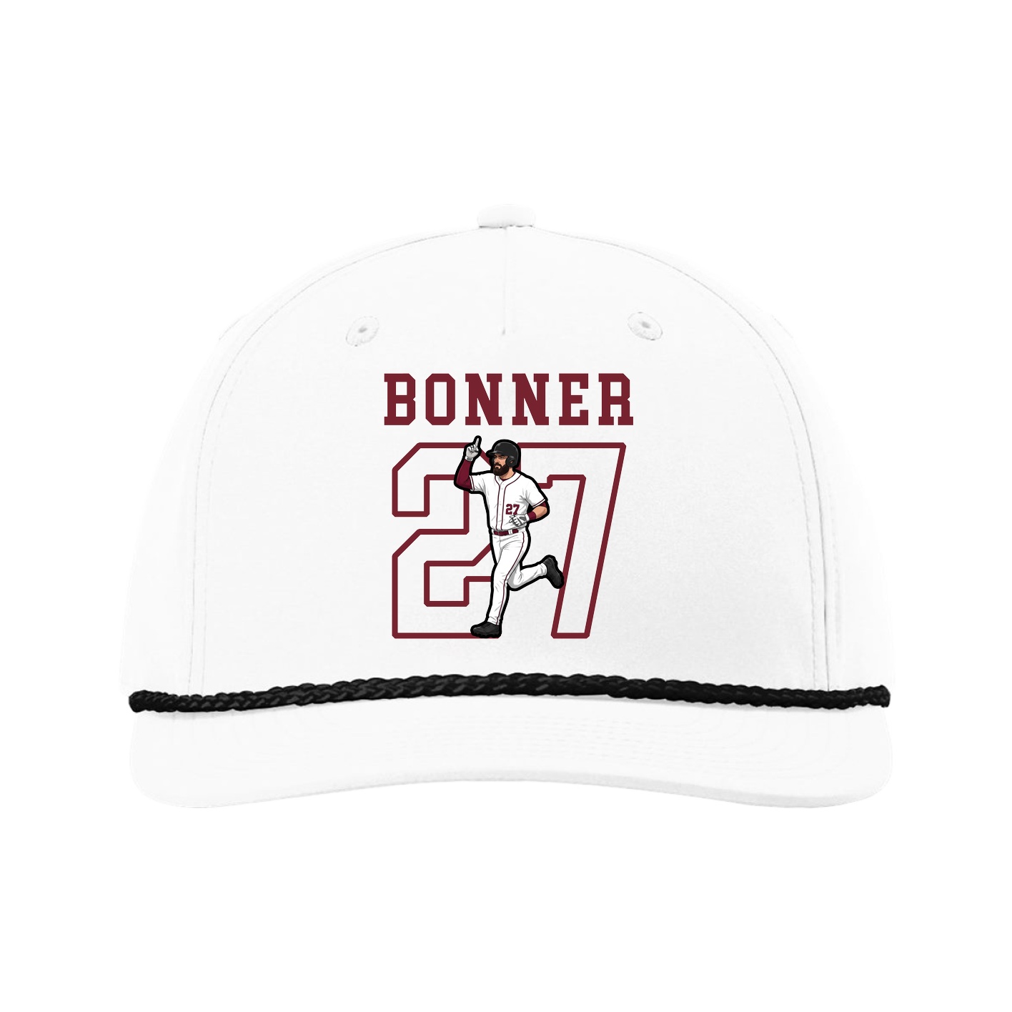 Five-Panel Classic Rope Cap — Shirsey in White