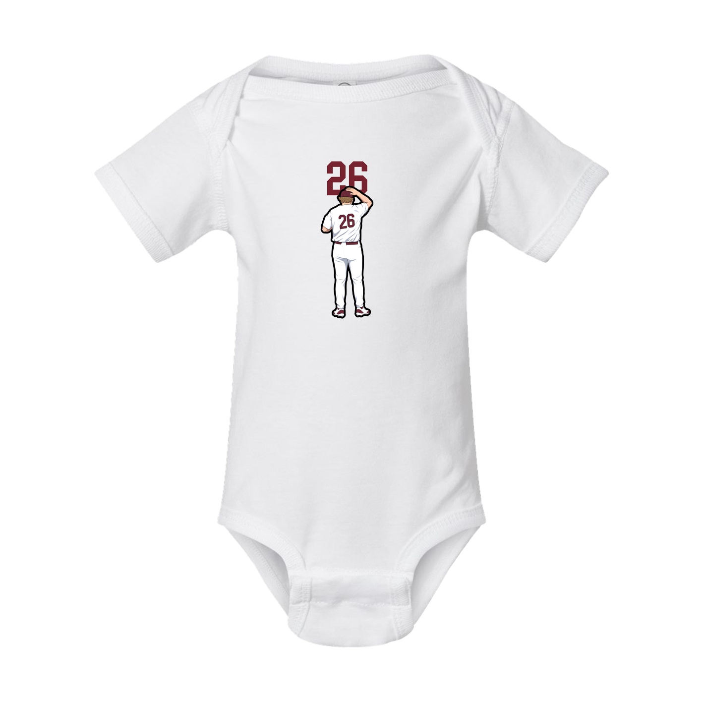 Baby Onesie — Number Top in White