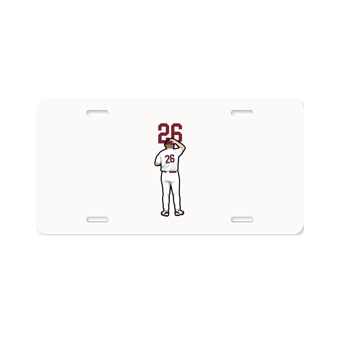 License Plate — Number Top in Classic
