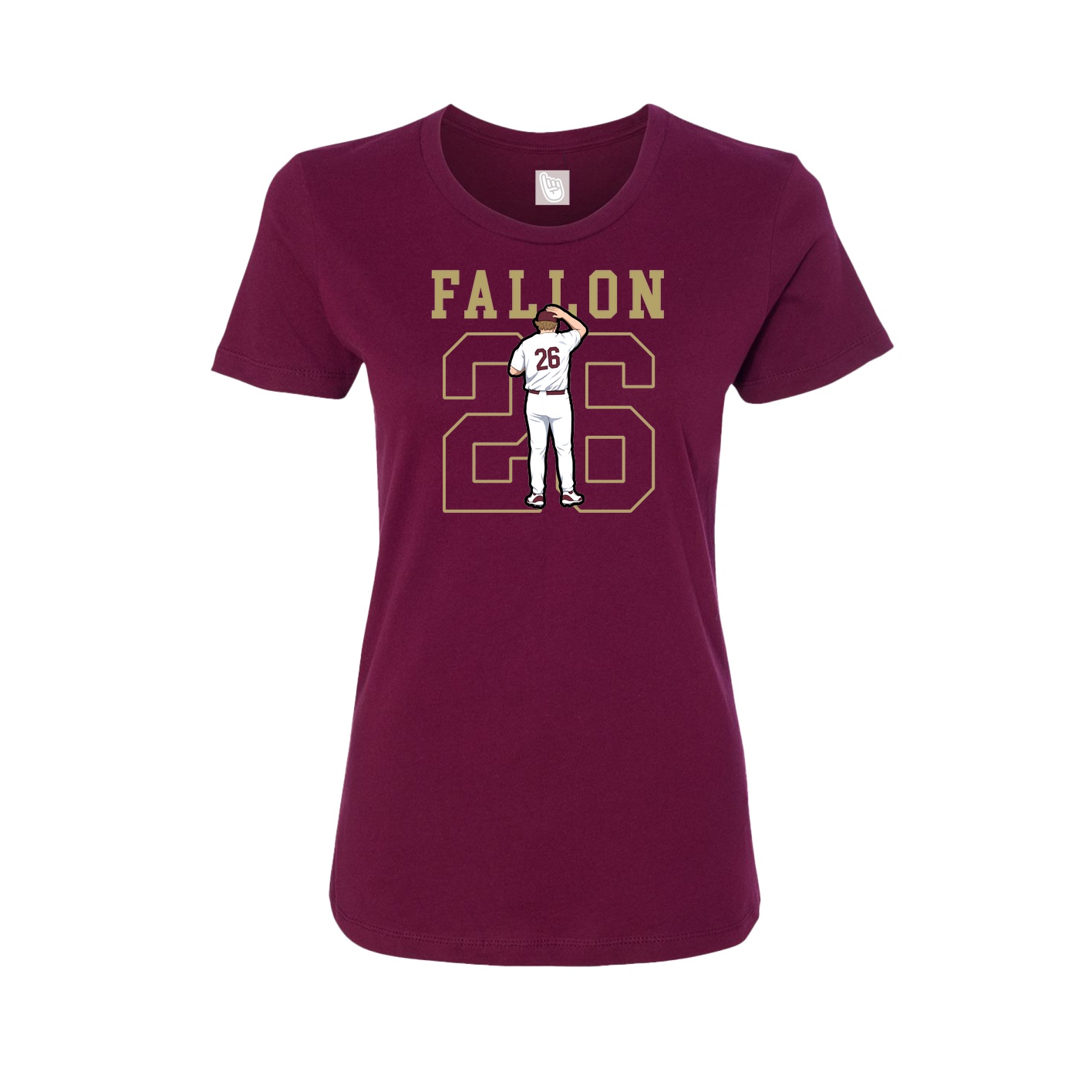 Fitted Women's Tee — Shirsey in Maroon