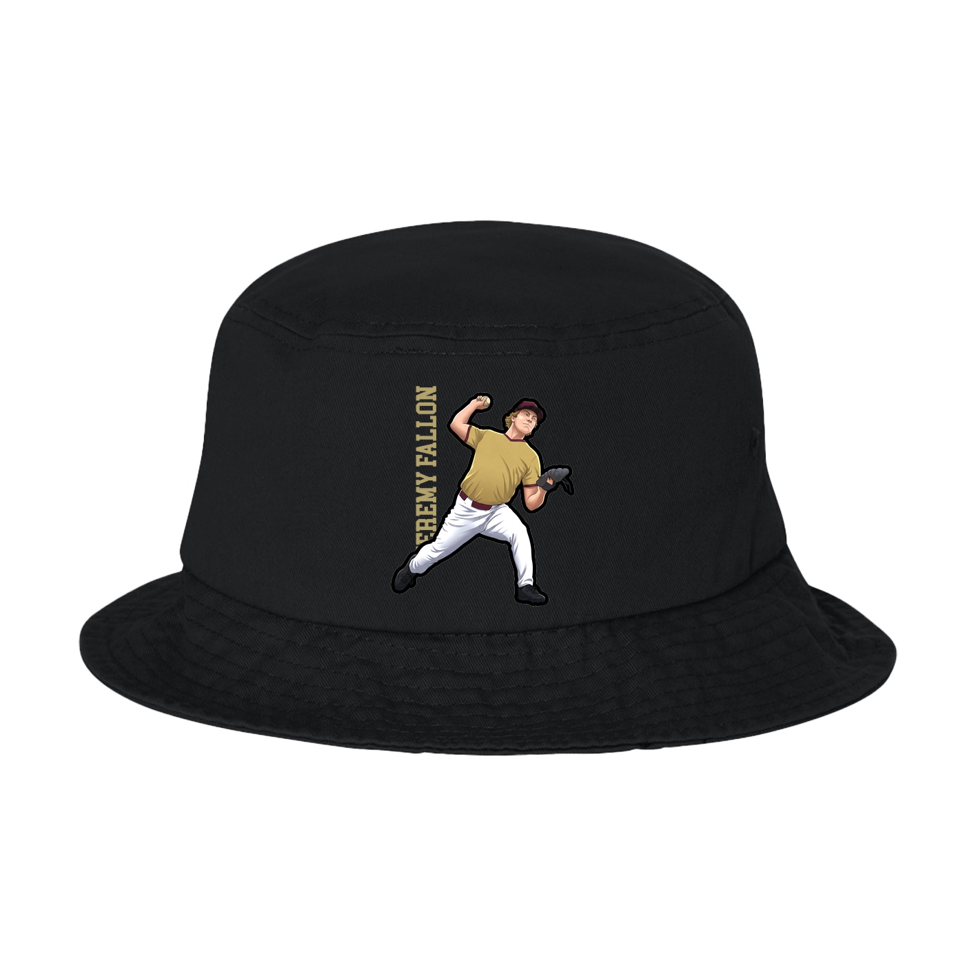 Bucket Cap — Name Vertical in Black