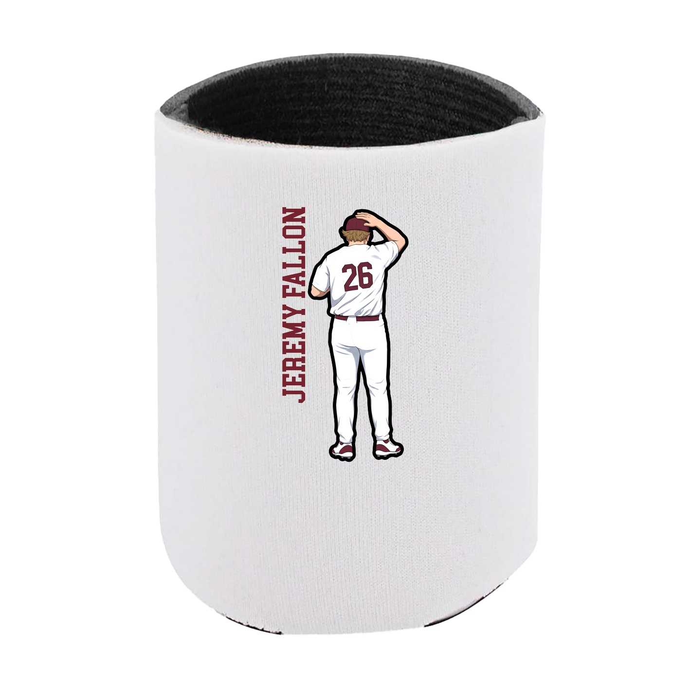 Can Holder — Name Vertical in White