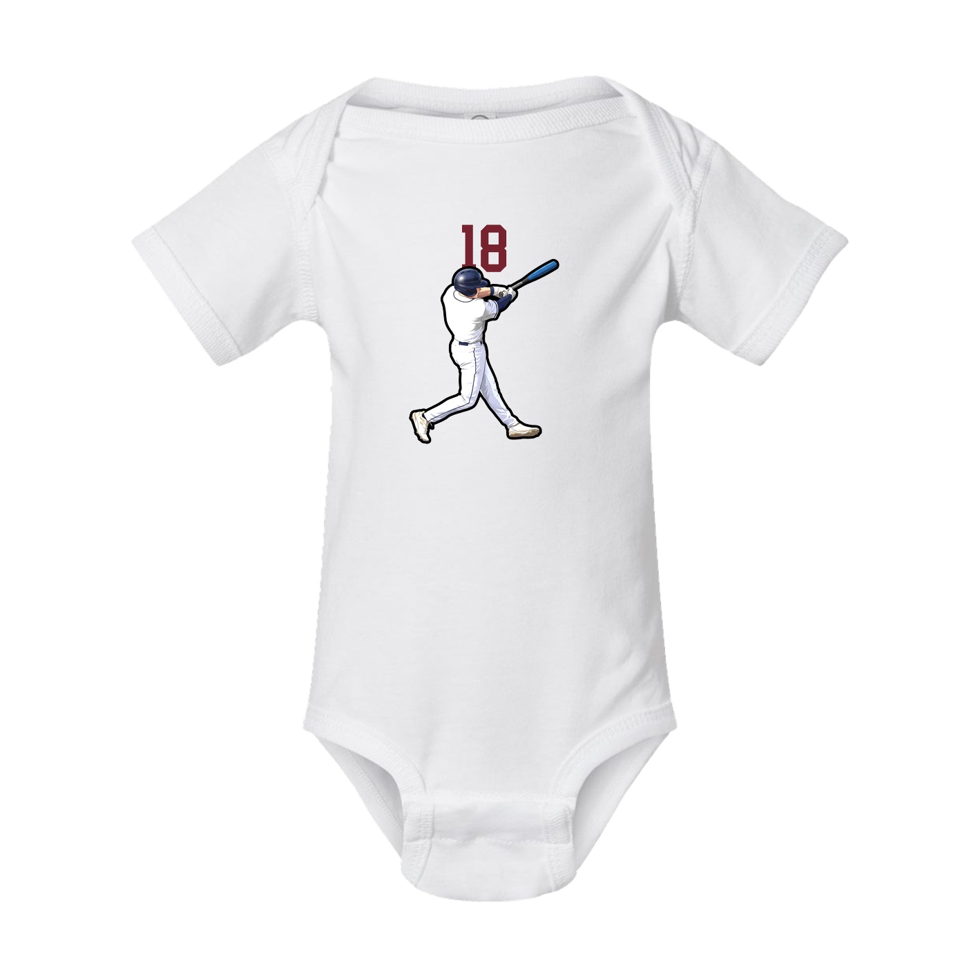Baby Onesie — Number Top in White