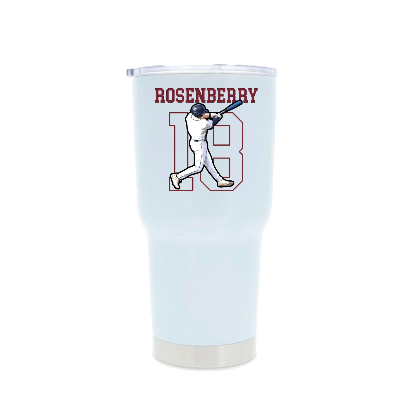 30oz Stainless Steel Tumbler — Shirsey in White