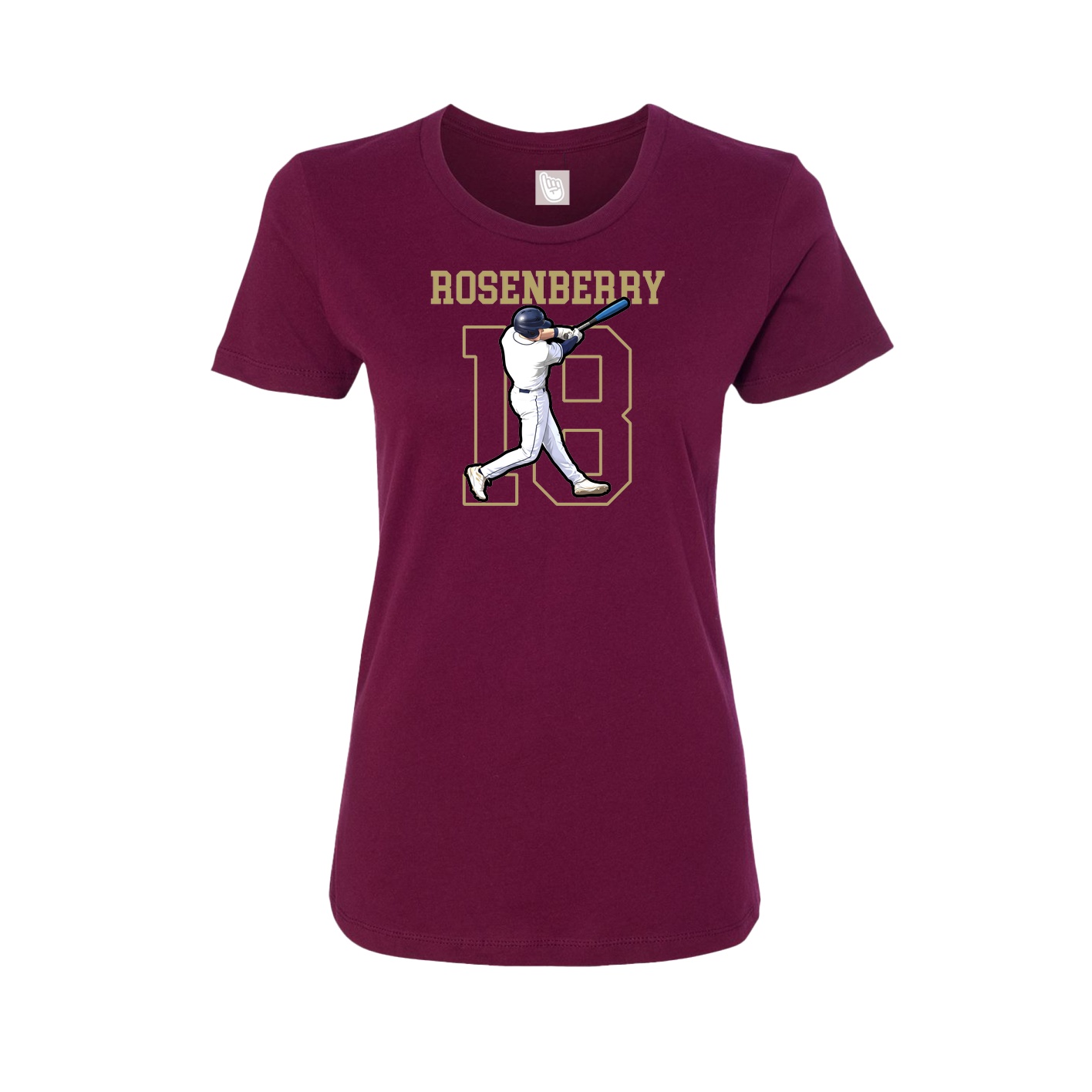 Fitted Women's Tee — Shirsey in Maroon