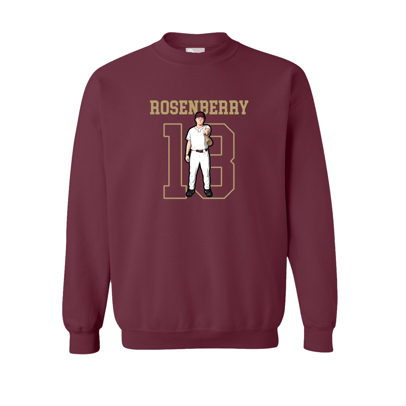 Fleece Crew — Shirsey in Maroon