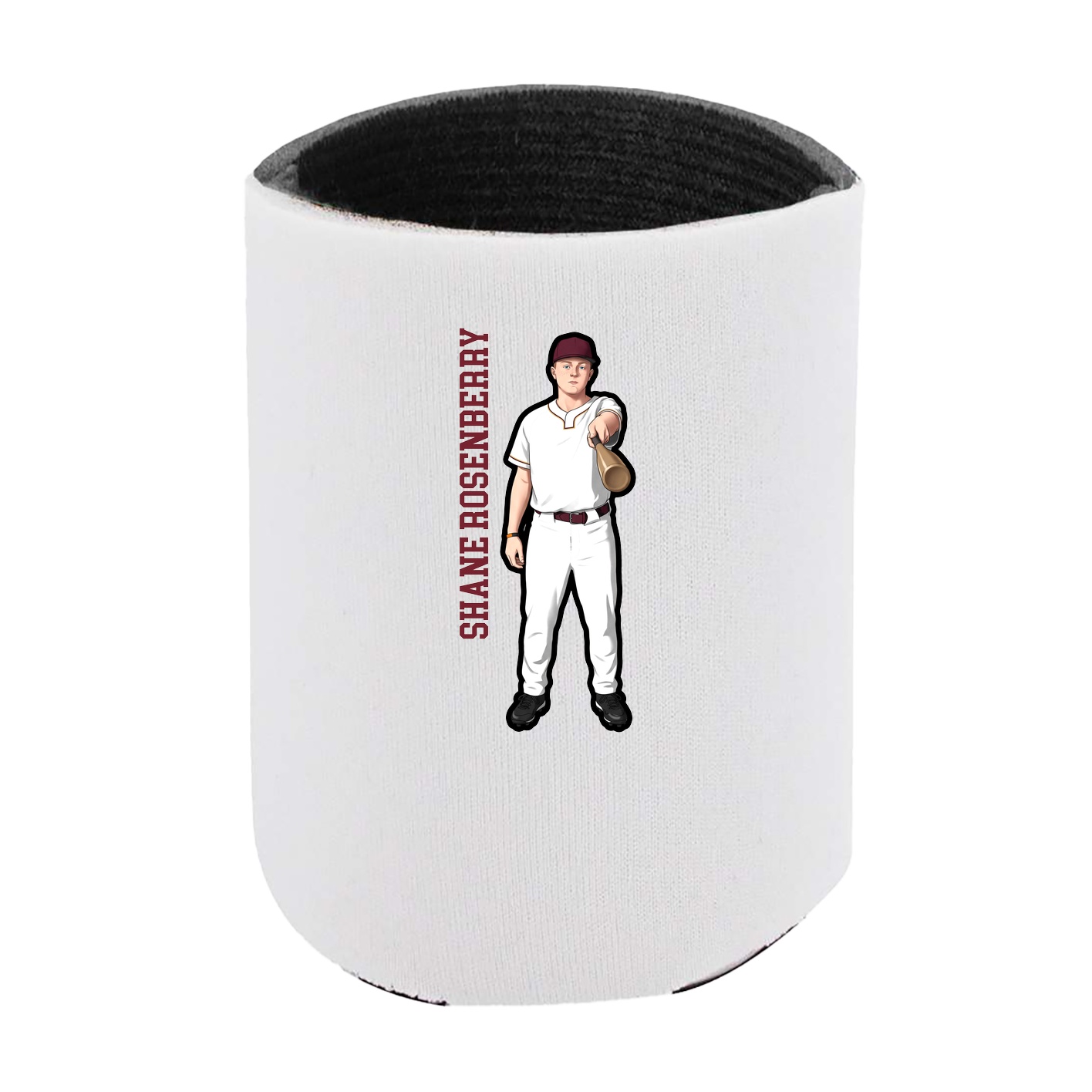 Can Holder — Name Vertical in White