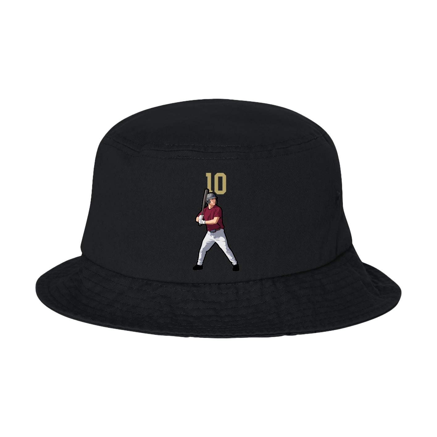 Bucket Cap — Number Top in Black
