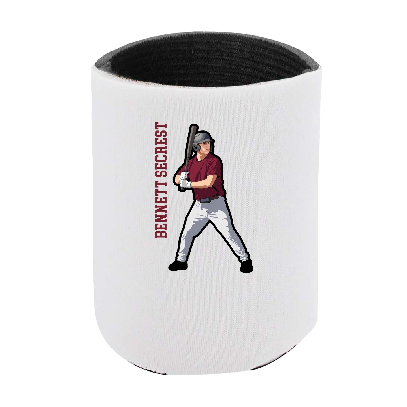 Can Holder — Name Vertical in White