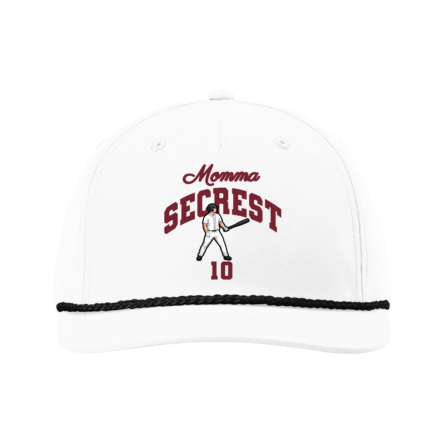 Five-Panel Classic Rope Cap — Mothers Day Arch in White