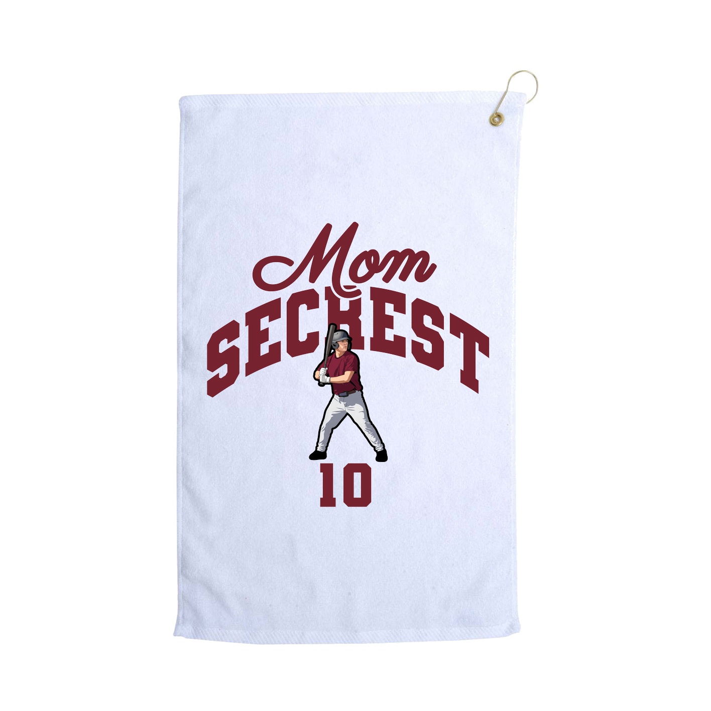 Golf Towel — Mothers Day Arch in White